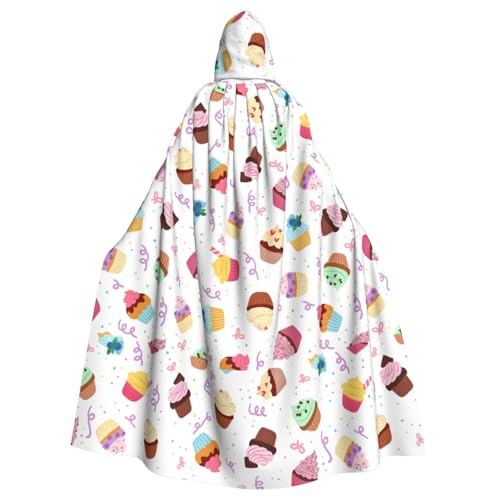 Cape à capuche cupcakes pour adultes : le costume idéal de carnaval