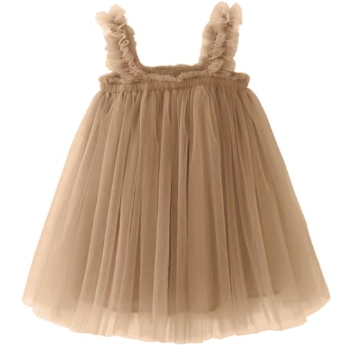 Image of BGFKS Layered Tulle Tutu Dress for Toddler Girls,Baby Girl Rainbow Tutu Princess Skirt Set with Flower Headband.