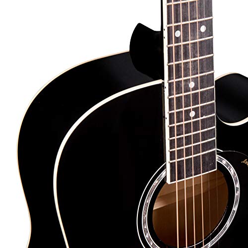 Image of JUAREZ Arpeggio JRA41SP-BK 104.14 cm (41 Inch) Acoustic Guitar Kit, Spruce Top, Black