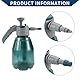 Hihaha Sprühflasche/Außen-Handdruck-Gartensprüher für Garten Zuhause/Einstellbarer Kunststoff 2L / 1 Stück Blau
