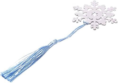 Marcador de libro, 1 unidad, marcadores creativos de copo de nieve, actividades de Navidad, regalos metálicos, regalos de negocios para estudiantes,
