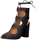 Qupid Women's Chester-11 Ankle Bootie, Black, 6 M US