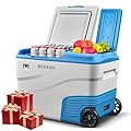 BODEGACOOLER 12 Volt Car Refrigerator, Portable Freezer, Dual Zone Car Fridge APP Control, 40 Quart(38L) -4?-68? RV Electric Cooler 12/24V DC and 100-240V AC for Truck RV Travel(Dual control)