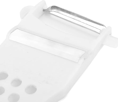 Miniatura 9 de Cocina de mano multifuncional blanco simple pequeño pelador portátil herramientas de plástico para pepino patata zanahoria rallador verduras y