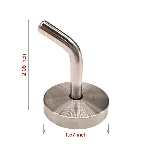 Gridwall Panel Mount Chrome Brackets - Chrome Wall Mount Brackets, Display Hangers For Grid Or Slatgrid Panel In Tools Room, Shops, Etc, 12 Sets With Screws Cover For Good Looking. (Silver-1) #TOP2