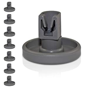 Universele mandwieltjes voor vaatwasser, 8 stuks onderkorfrollen, geschikt voor vele vaatwassers, 24 maanden geldteruggarantie! (rollen ondermand)