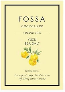 Dark Milk Chocolate with Yuzu & Sea Salt by Fossa Chocolate