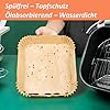 120 Stück Airfryer Backpapier Zubehör für Philips Airfryer 4000 Series Stacked Dual Basket, Heißluftfritteuse Backpapier Air Fryer Zubehör für Philips NA460 NA462 10L, Ninja AF400EU SL400EU