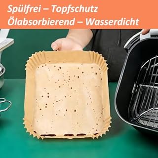 120 Stück Airfryer Backpapier Zubehör für Philips Airfryer 4000 Series Stacked Dual Basket, Heißluftfritteuse Backpapier Air Fryer Zubehör für Philips NA460 NA462 10L, Ninja AF400EU SL400EU