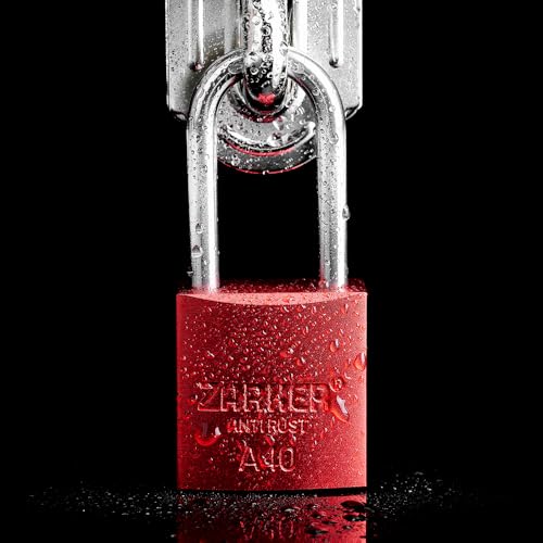 Image of A40 Keyed Padlock - Aluminum Body, Stainless Steel Shackle(SUS 304), Red, 1-Pack