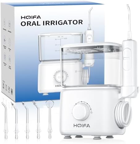 Water Dental Flosser, 600ML Large Water Tank Oral Irrigator for T...