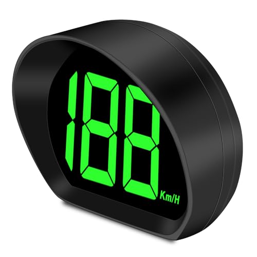 WODHMIEY GPS Speedometer MPH,Digital Speedometer For Car MPH HUD Digital LED Large Font Display USB Powered GPS Beidou Dual-Mode Chip Suitable for All Vehicles.Speed Unit KM/H(Green)