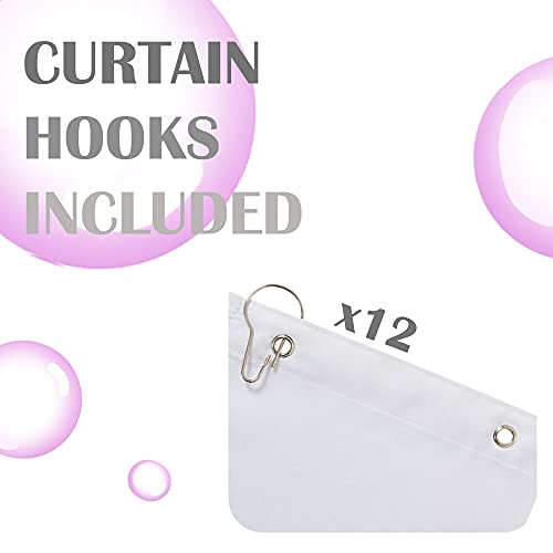 Jinchan JCCQFOMBRE-7072C04 Ombre Shower Curtain Lilac thumb #4