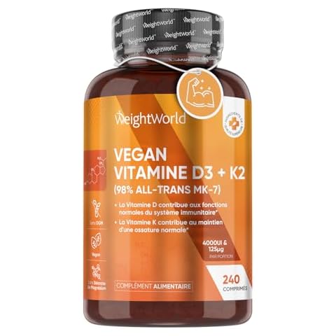 WeightWorld Vitamine D3 K2 240 Comprimés Cover