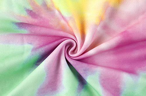 Image of GAMISOTE Unisex Kids Tie Dye Sweatshirt Boys Girls Hooded Kangaroo Pocket Pullover Hoodies