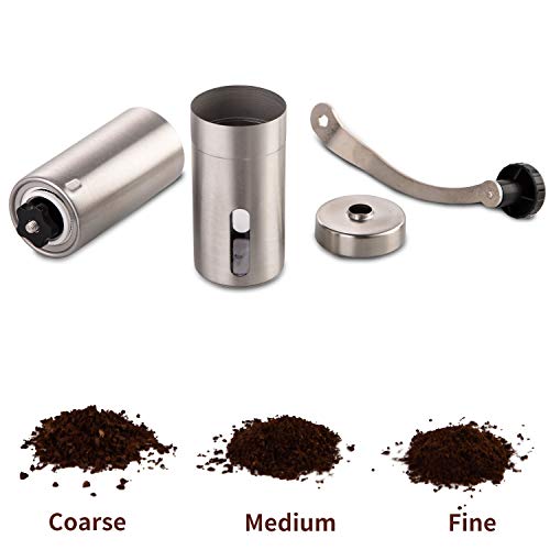image for PARACITY Manual Coffee Bean Grinder Stainless Steel Hand Coffee Mill C