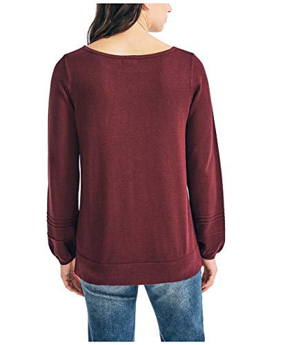 Nautica Women's Classic Soft Cotton Boat Neck Sweater3