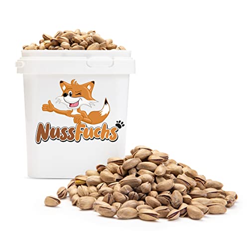 Pistazien Pistazienkerne geröstet & gesalzen 1kg - mit Schale knackige Kerne mit intensiv nussigen Aroma - ganze Pistazienkerne gesalzen vegan ungeschwefelt - 100% Natural aus Kalifornien (1kg) Cover