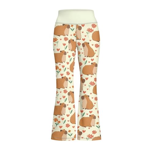 Cozeyat Girl's Flare Leggings High Waisted Bootcut Yoga Pants Kids Dance Bell Bottoms Leggings 5-14 Years