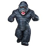 Rubies Fun Inflatable Giant Gorilla Adult Costume with Battery Powered Fan, One Size