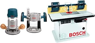 BOSCH 1617EVSPK Wood Router Tool Combo Kit with RA1171 Router Table
