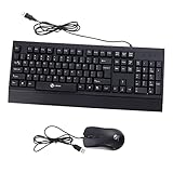 Souris clavier professionnel : souris de forme, confortable et durable, design ergonomique, réduit la fatigue provoquée par un clic constant, clavier d'ordinateur