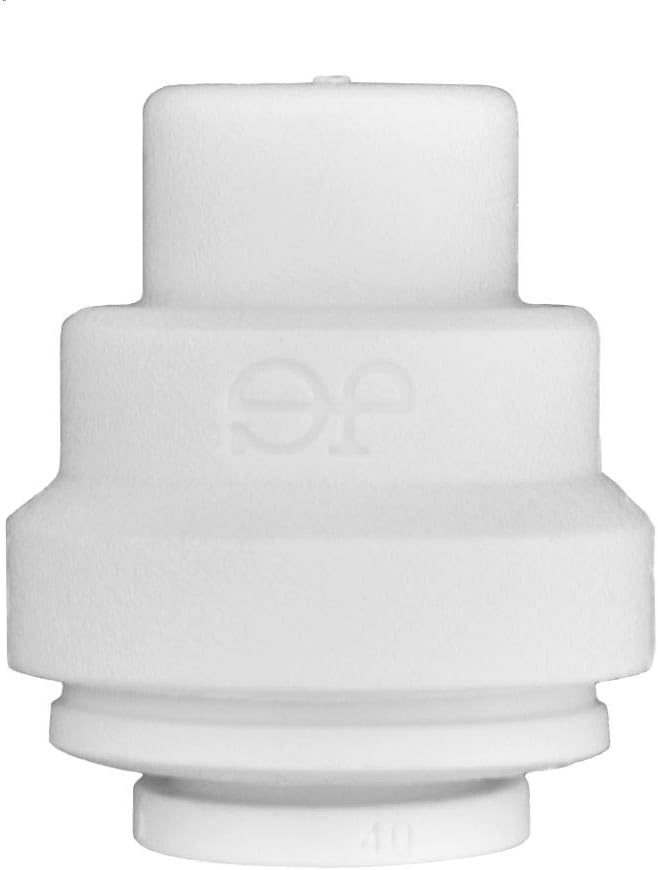 John Guest 1/4 Inch OD Polypropylene End Cap, Push to Connect Plastic Plumbing Fitting, White, PP4608WP : Industrial & Scientific