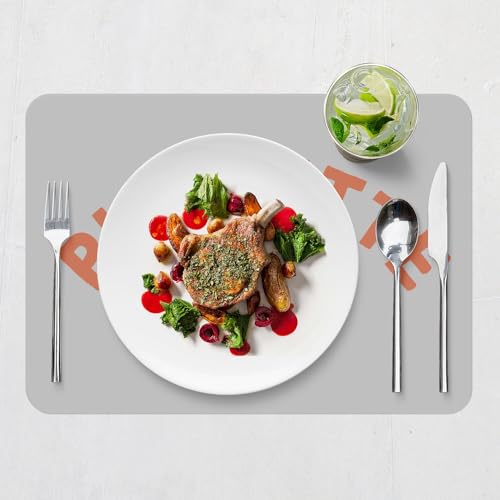 Sets de table gris en liège pour repas animés entre copines