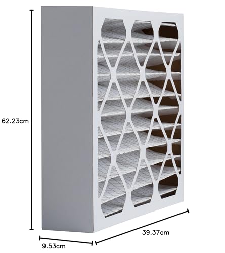 Image of Aerostar 16x25x4 MERV 8 Pleated Air Filter, Made in the USA 15 1 /2 inch x 24 1 /2 inch x 3 3 /4 inch, 6-Pack