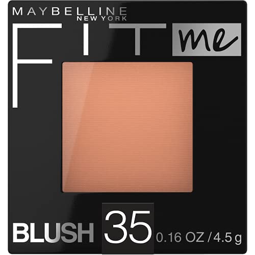 Maybelline Fit Me Blush, Lightweight, Smooth, Blendable, Long-Lasting All-Day Face Enhancing Makeup Color, Coral, 1 Count #TOP1