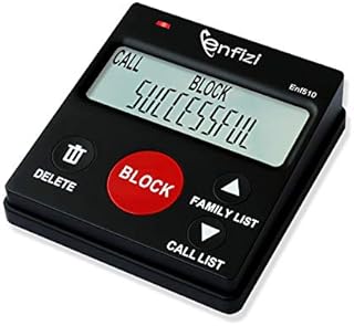 Enf510 Call Blocker for Landline Phones/Answering Machine/Home Cordless Phones, Works with All Analog Telephones, Family Function