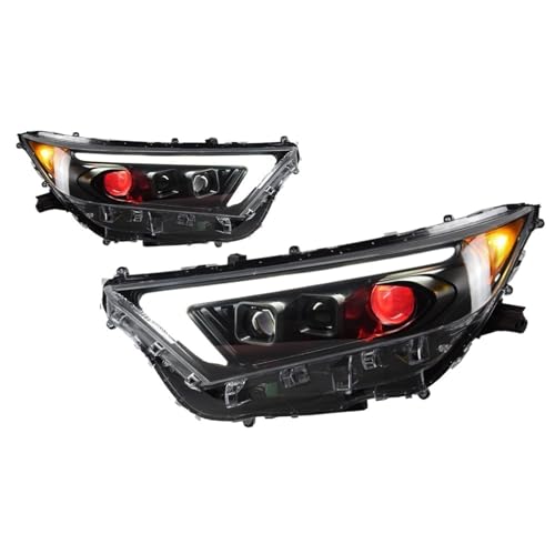 2 PCS Luci Auto Per Toyota Per RAV4 Per RAV 4 2020 2021 Fari Ibridi Fari A LED LED Doppio Proiettore