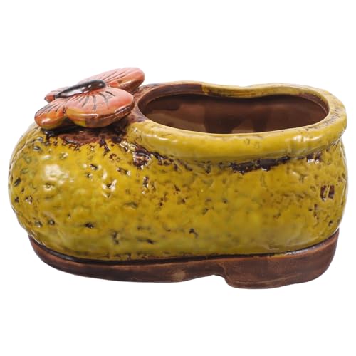 BESPORTBLE Shoe Shaped Flowerpot Boot Planter Unique Outdoor Indoor Decor for Plant Pot Feet