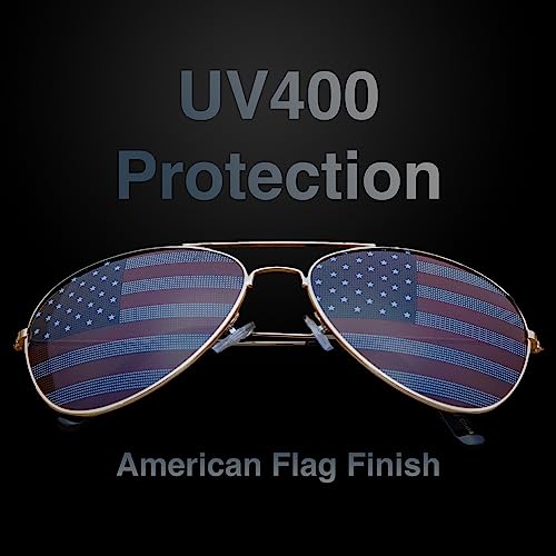 Goson American Flag Mirror Novelty Decorative Sunglasses2