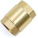 mimzemamz Zawór zwrotny z wysokiej jakości mosiądzu, wytrzymały mosiądz, przyłącze do węża ogrodowego, mosiężny zawór pośredni, 1", nierdzewny i wodoszczelny, do pompy, studni, pralki, ogrodu