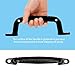Dakzhou 4 Luminous Playground Safety Handles, Sturdy Swing Sets Safety Grab Toys, Jungle Gymnastics and playroom Ladder Handles, Door Handles, bunk Bed (Black)