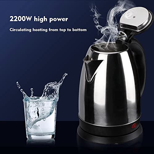 Image of Premium 3in1 Combo 1.8L Stainless Steel Electric Kettle with 360 Swivel Base & Light Indicator, with 2 Airtight Glass Tea, & Sugar Storage Jars, 550ml Each,Ideal for Home and Gifting