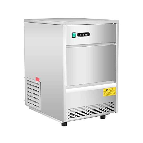 Kommerzielle Eismaschine, 79LBS / 24H freistehende tragbare Edelstahl-Eismaschine unter der Theke Eismaschine für… – Bild 8