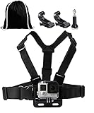 * Permite a los usuarios montar el GoPro en el pecho y disparar con manos libres: con su camara fijada a su pecho se puede capturar la accion sin tener que sostener la camara en sus manos.