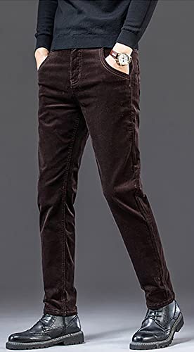 yoeasy Men Corduroy Slim Fit Pant Stretchy Casual Pant with Pocket3