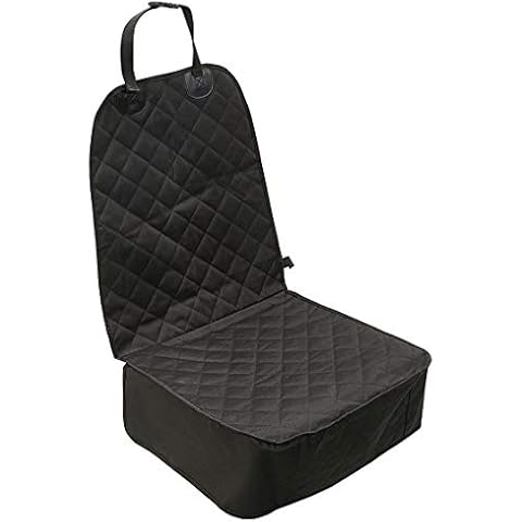 AUTOARK Pet Front Seat Cover,Dog Car Seat Cover WaterProof & Nonslip Rubber Backing with Anchors Universal Design for All Cars,Trucks & SUVs,Black,AK-027 Cover