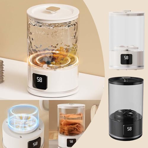 Lavadora de ropa interior mini con pantalla LED digital para lencería delicada y ropa de bebé 8