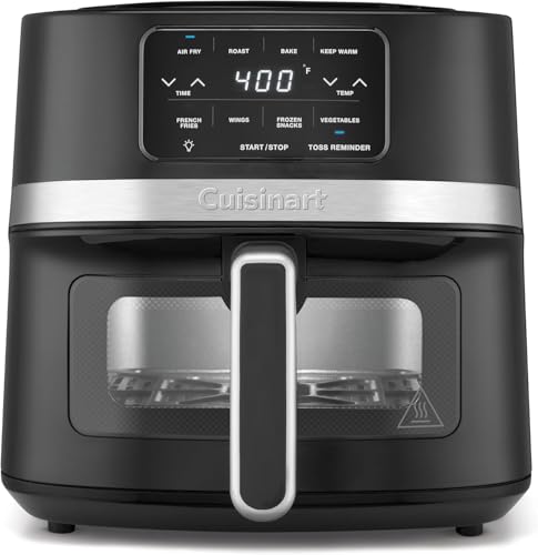 Cuisinart 4.5-Qt Basket Air Fryer, Interior light, Dishwasher-Safe Parts, 4 Presets, Roast, Bake, Broil, Air Fry & Keep Warm for Quick & Easy Meals (AIR-160C)
