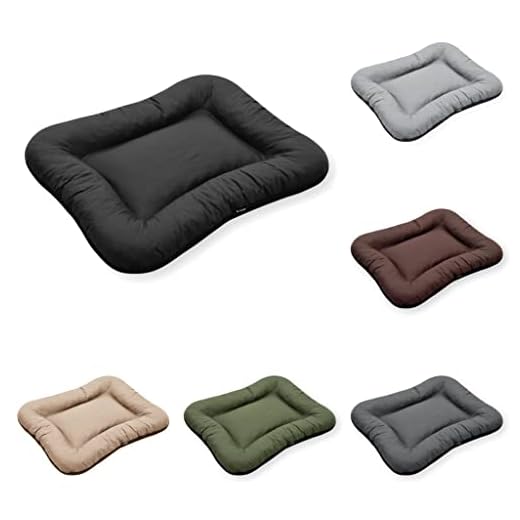 E-dogbed Hundebett by Hundekorb Tierkissen Hundesofa Hundeliege Hundekissen Hundekörbchen Schlafplatz Hundematratze Polyester Farbe und Größe wählbar von M bis XXL (M - 90x70 cm, Schwarz)