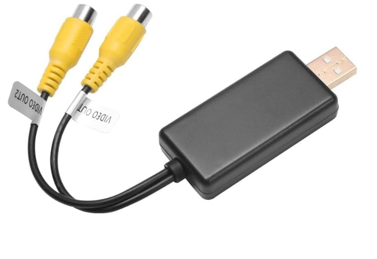 Adaptador USB a CVBS RCA con salida de vídeo compuesto 5V para pantallas de TV Box Android