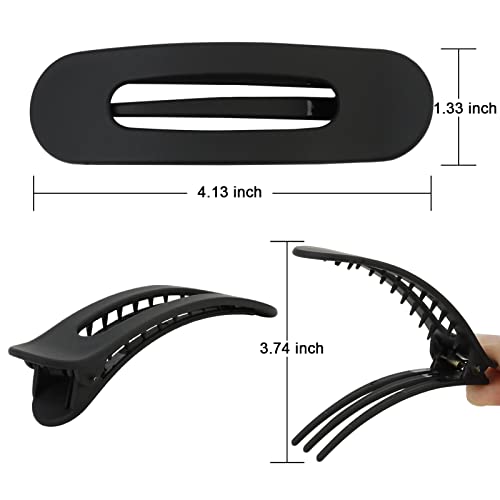 Set de 8 pinzas de cocodrilo grandes para cabello miniatura 2