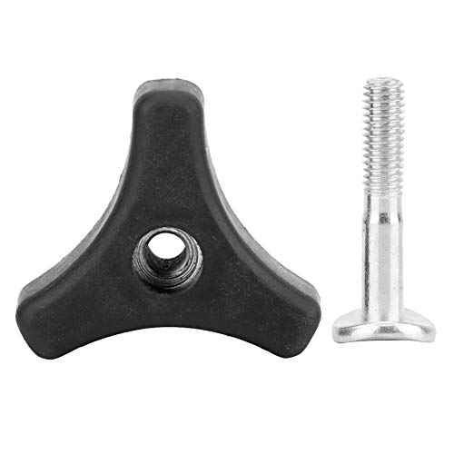KSTE 1Pc Triangle Handle Knob Nut Screw Bolt Set Compatible with Lawn Mower Machine