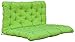 Chicreat Poduszki na palety z oparciem/120 x 80, plecy 120 x 60, zielone/żółte