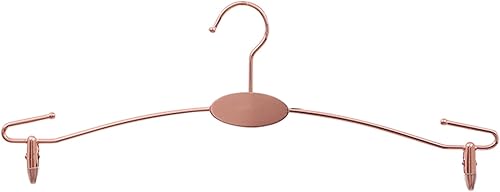 Miniatura 7 de Perchero de metal para ropa interior, perchas duraderas para ropa interior con clips, para exhibición de lencería, 10 piezas (oro rosa -B1)