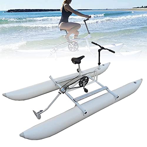 Image of Inflatable Kayak Bikeboat for Lake, Water Bikes, Outdoor Pedal Bicycle Boat, Water Sports Touring Kayaks Sea for Sport Fun Fishing